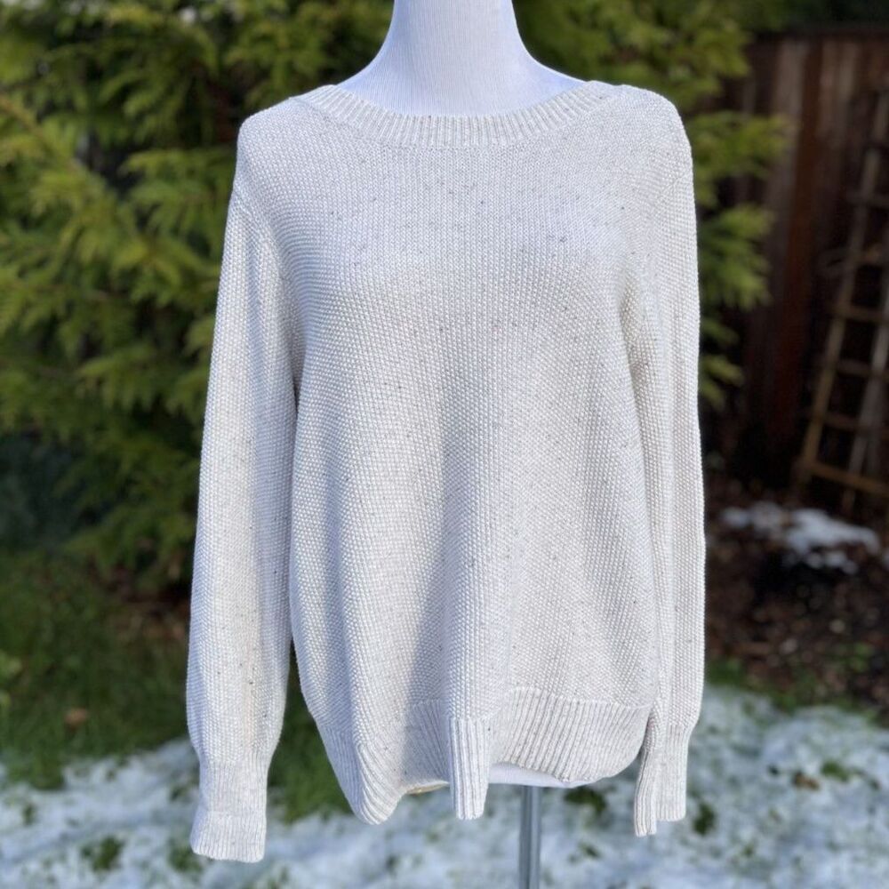 Beacon Cove Reverse V-Back Sweater – Cotton Blend